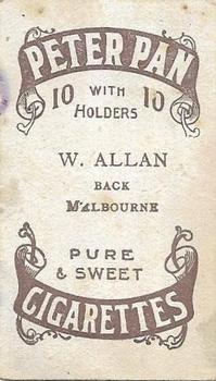 1914 Sniders & Abrahams Australian Footballers - Shield (Series I) #NNO William Allen Back